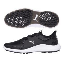 Puma Men's Ignite Fasten8 Pro Golf Shoes - Black/White - 2021