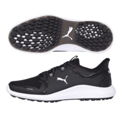 Puma IGNITE FASTEN8 Wide Golf Shoes Puma Black/White/Silver - 2021