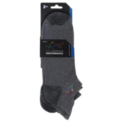 Greg Norman Mens Performance Shark Golf Socks (2-Pack)