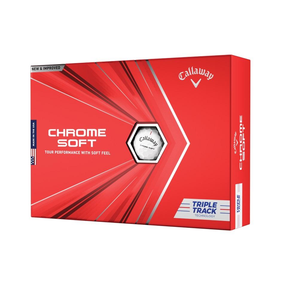 Callaway Chrome Soft White Triple Track Golf Balls 1 Dozen 2020