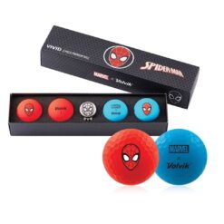 Volvik Marvel X Limited Edition Spider Man Matte Golf Balls w/ Hat Clip