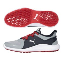 Puma IGNITE FASTEN8 Golf Shoes Quarry/Puma Silver/Navy Blazer - 2021