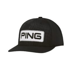 Ping Limited Edition Coastal Tour Debossed Alligator Black Snapback Hat