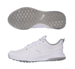 Puma Grip Fusion Pro 3.0 Golf Shoes White/Silver - 2021